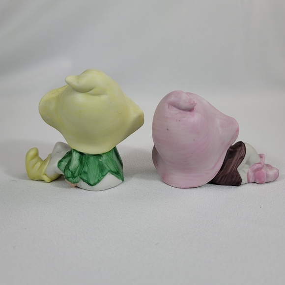 (2) Vtg Pixie Elves Porcelain Shelf Sitter Figures - Picture 7 of 11